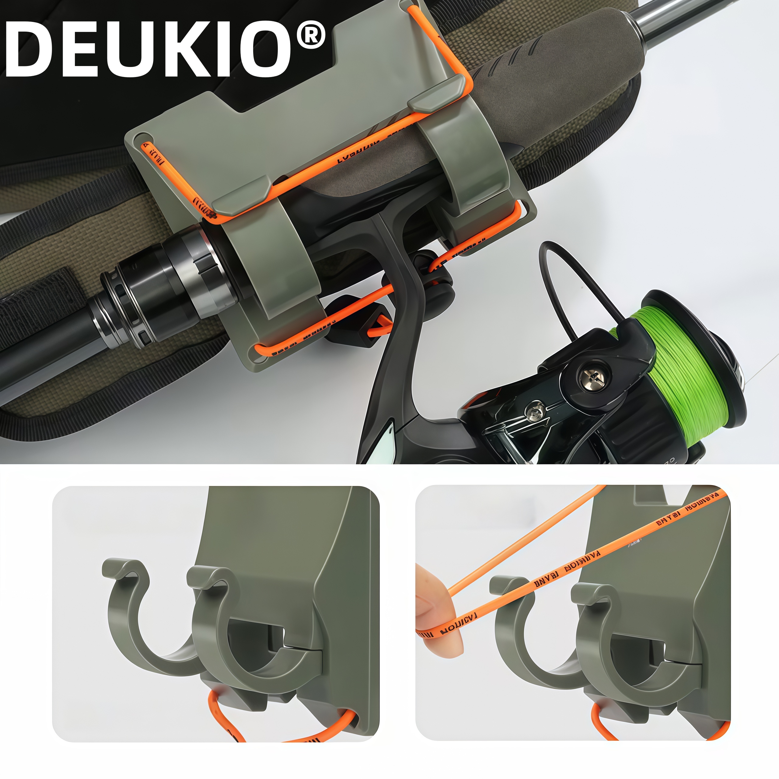 Fishing Equipment Rod - DEUKIO Outdoor Belt Clip Rod Holder