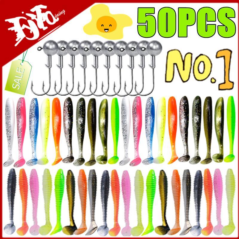Fishing Equipment Clearance - New 50/30/15PC Soft Fishing Lures Kit