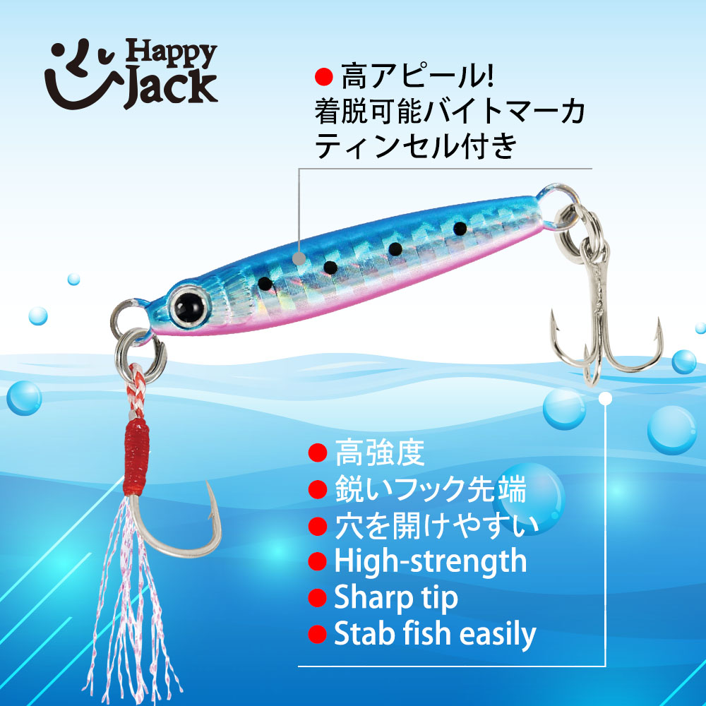 HappyJack new Micro Metal Jig  - đánh giá và giá Jig Head Lure