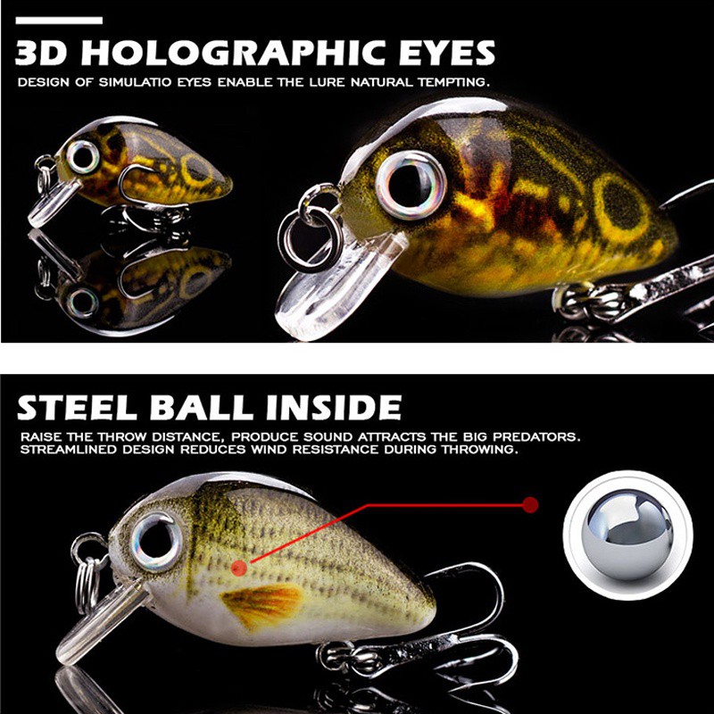 5pcs Mini Fishing Lures Set Li - đánh giá và giá Fishing Equipment Clearance