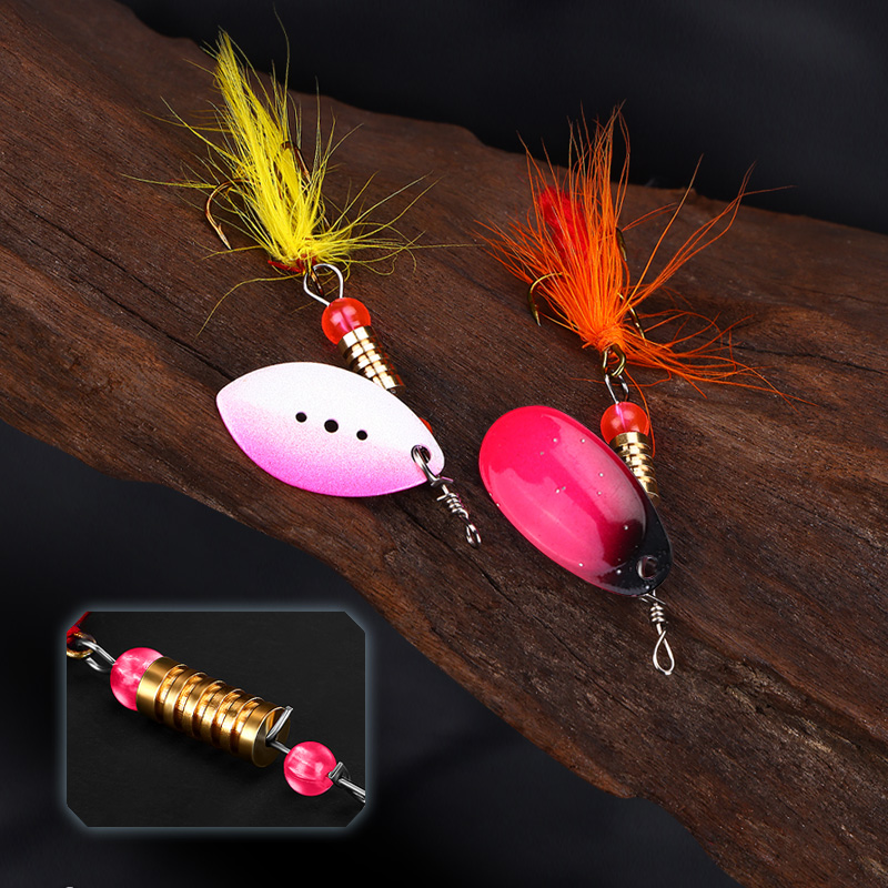 WEIHE 10pcs Feathered Spoon Lu - đánh giá và giá Fishing Equipment Clearance