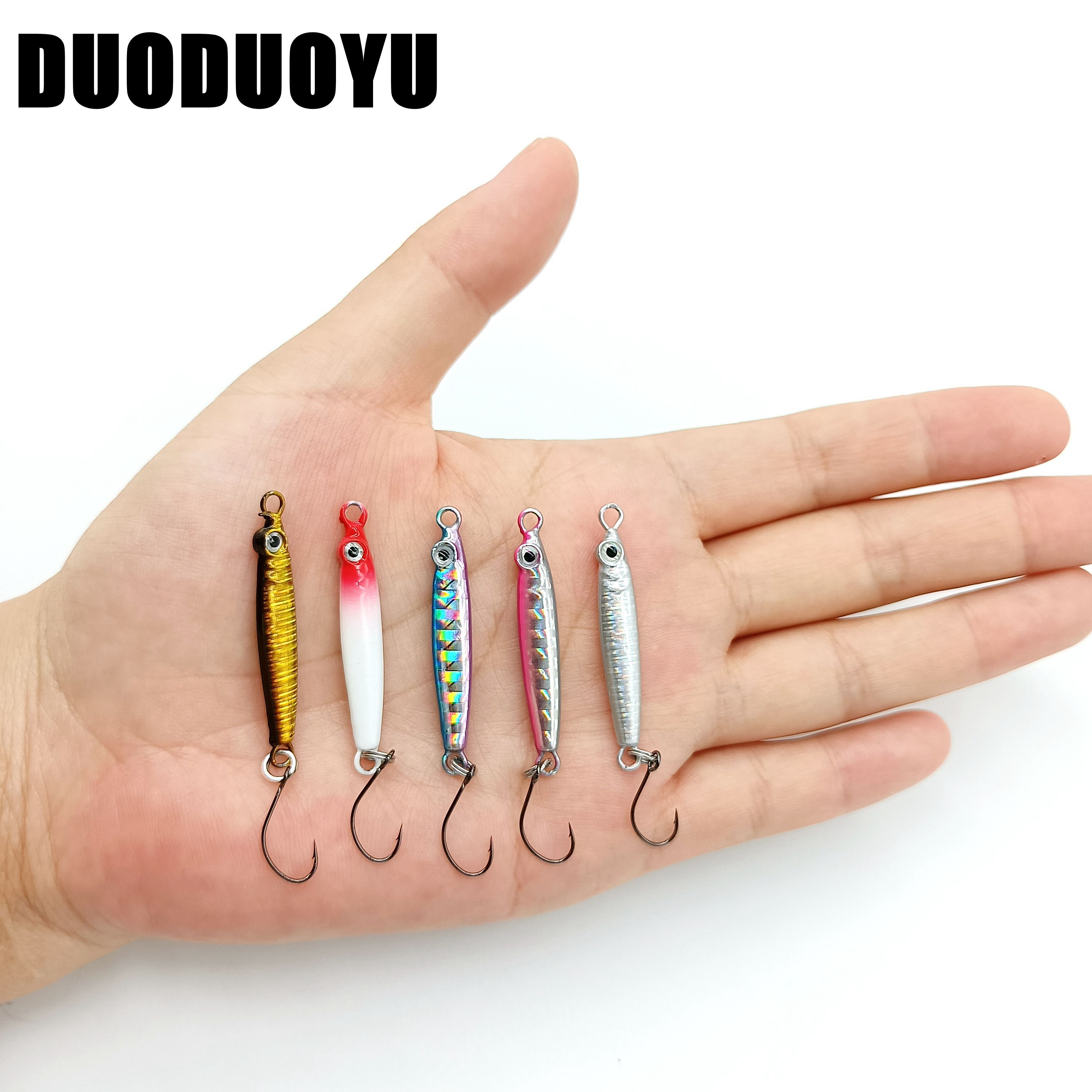 DUODUOYU 5PCS Mini  Metal Jig  - đánh giá và giá Jig Head Lure