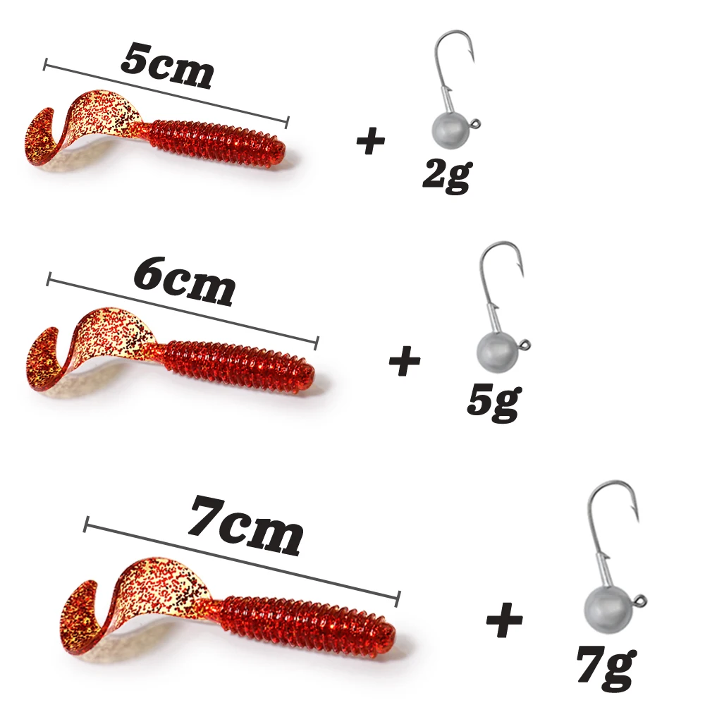 50PCS Silicone Soft Lure T Tai - đánh giá và giá Fishing Equipment Clearance