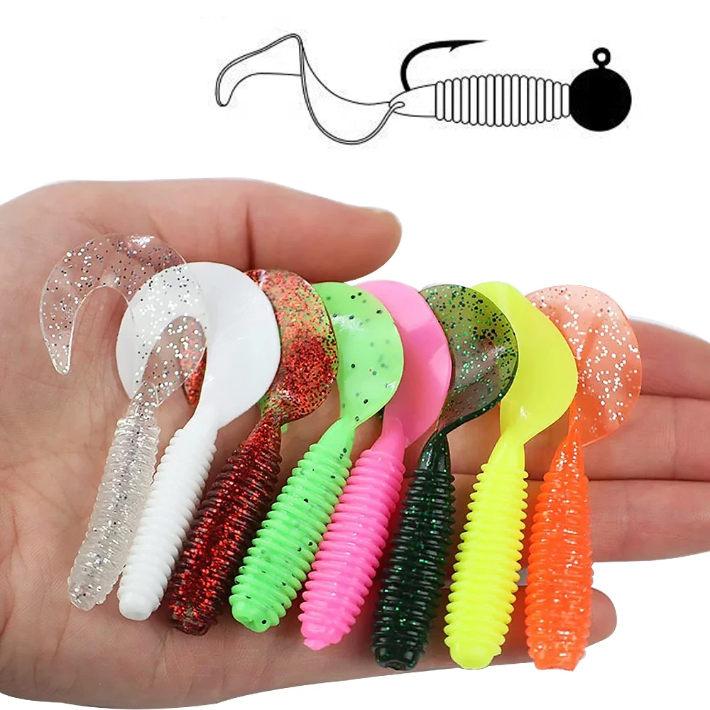 50PCS Silicone Soft Lure T Tai - đánh giá và giá Fishing Equipment Clearance
