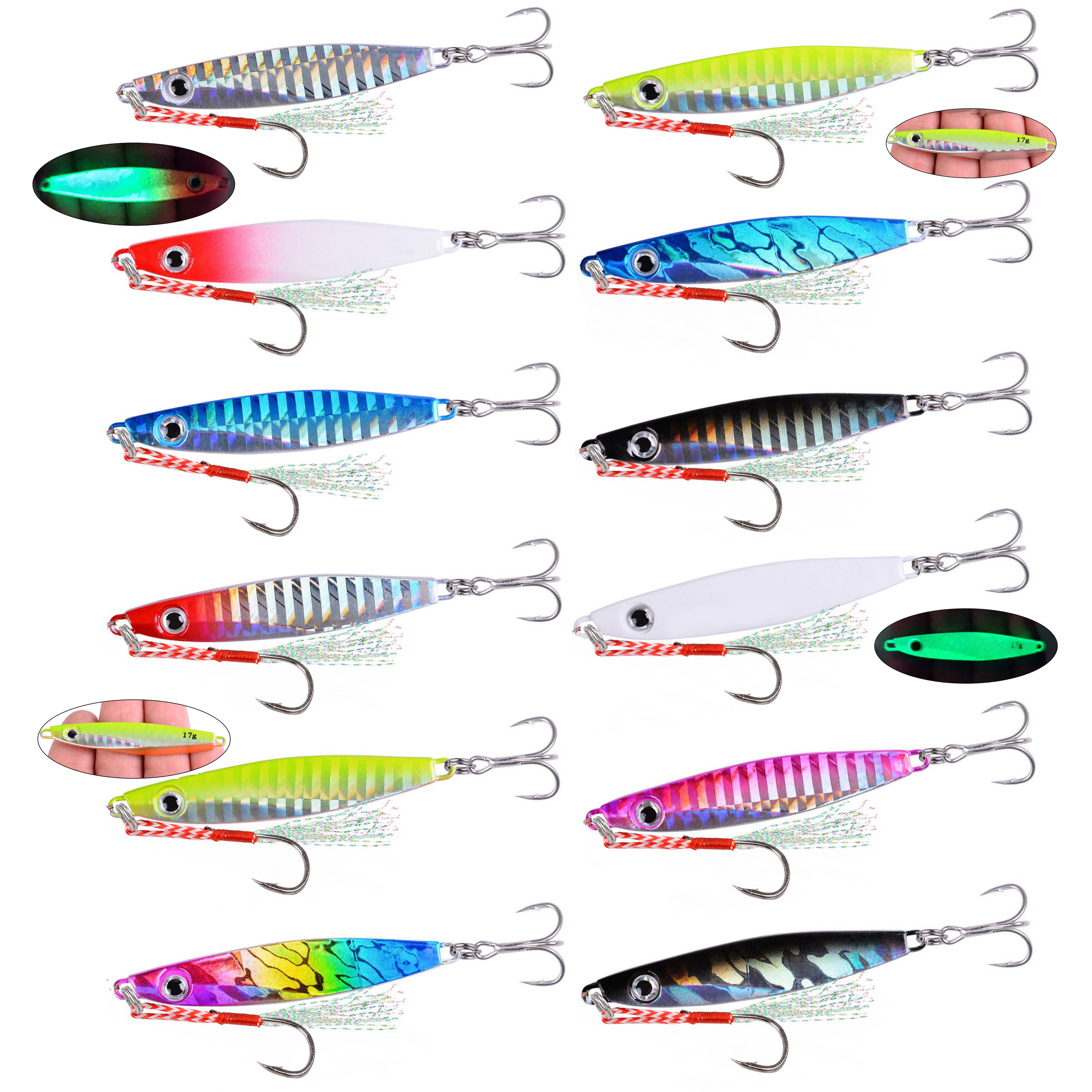 22PCS Metal Spoon Jigs Carp Fi - đánh giá và giá Jig Head Lure