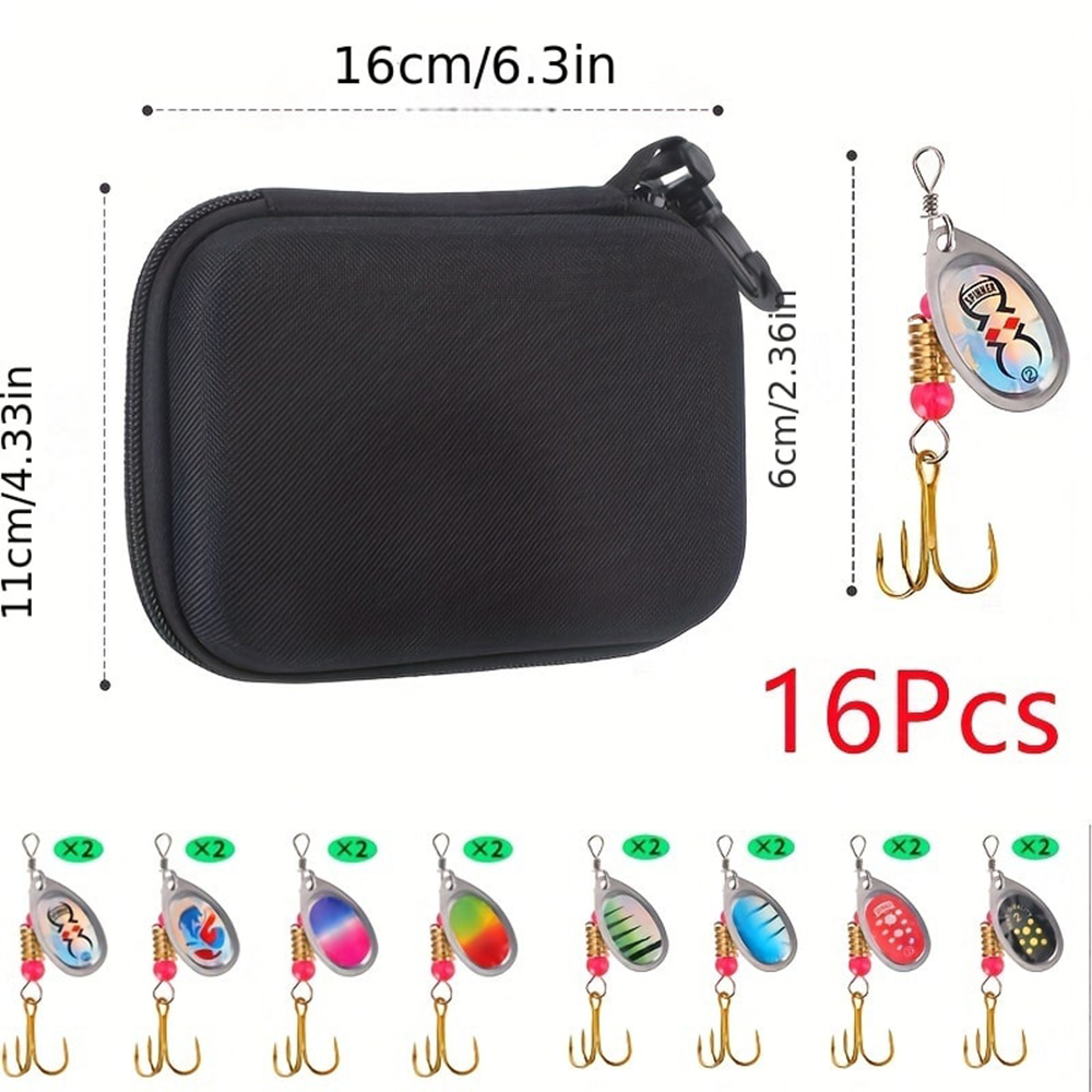 16pcs Metal Spinner Bait Fishi - đánh giá và giá Fishing Equipment Clearance