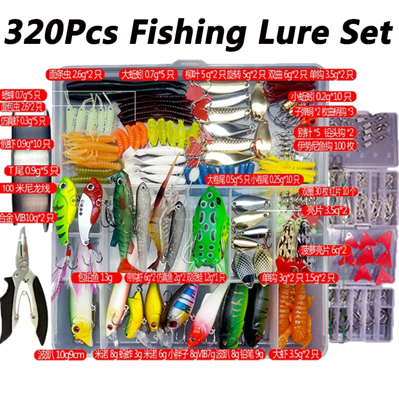 Fishing Lure Kit Soft and Hard - đánh giá và giá Fishing Equipment Clearance