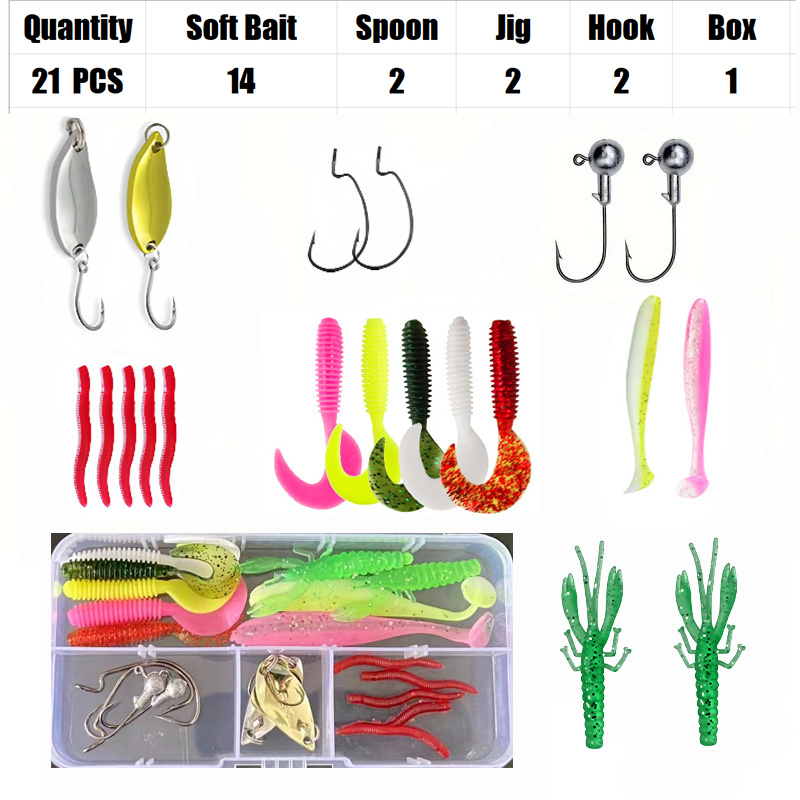 Fishing Lure Set 18/21/59/142p - đánh giá và giá Fishing Equipment Clearance