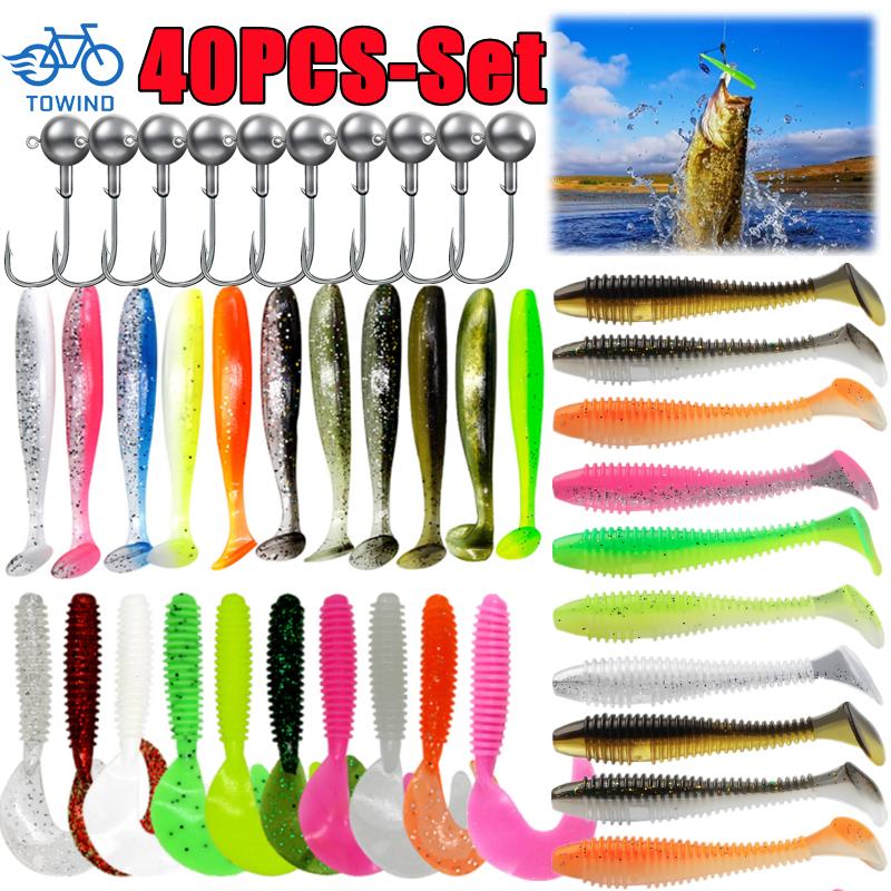 40/20/15PCS Soft Fishing Lures - đánh giá và giá Jig Head Lure