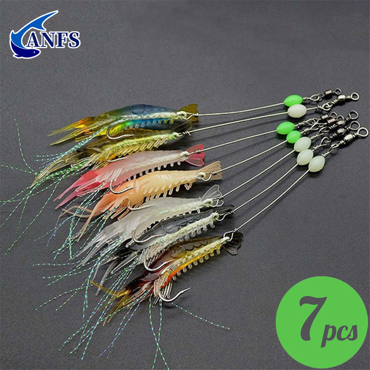 3pcs/7pcs Shrimp Lures Fishing - đánh giá và giá Fishing Equipment Clearance