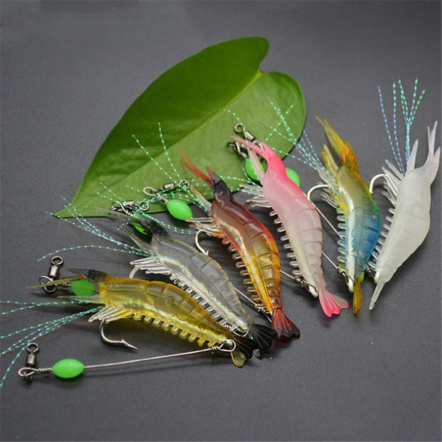 3pcs/7pcs Shrimp Lures Fishing - đánh giá và giá Fishing Equipment Clearance