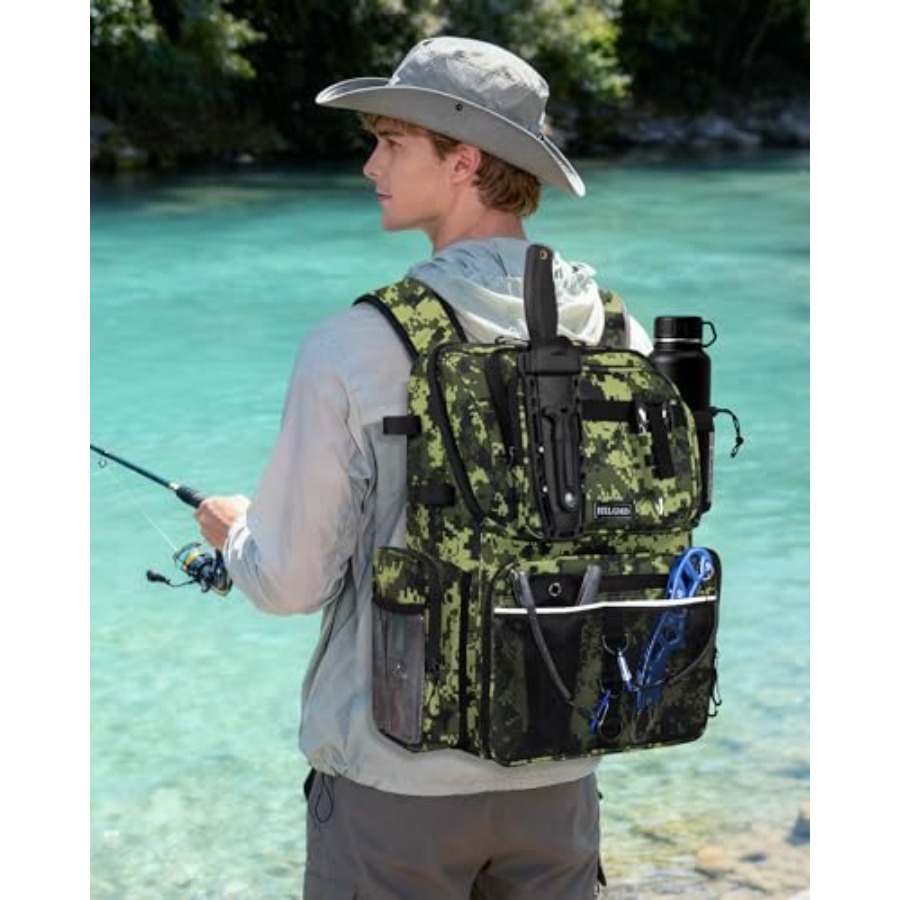 Fishing Backpack with Rod Hold - đánh giá và giá Fishing Equipment Usa