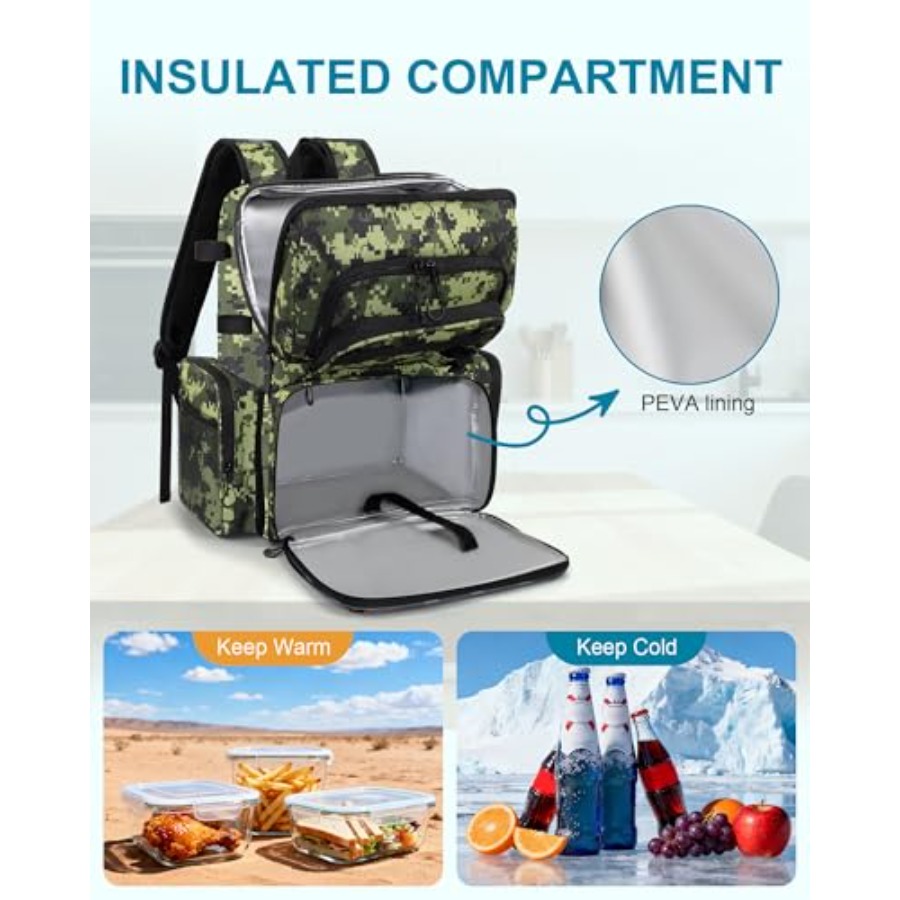 Fishing Backpack with Rod Hold - đánh giá và giá Fishing Equipment Usa